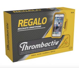Thrombactiv Gel Muscular 70 ml + Regalo Brazalete Smartphone 