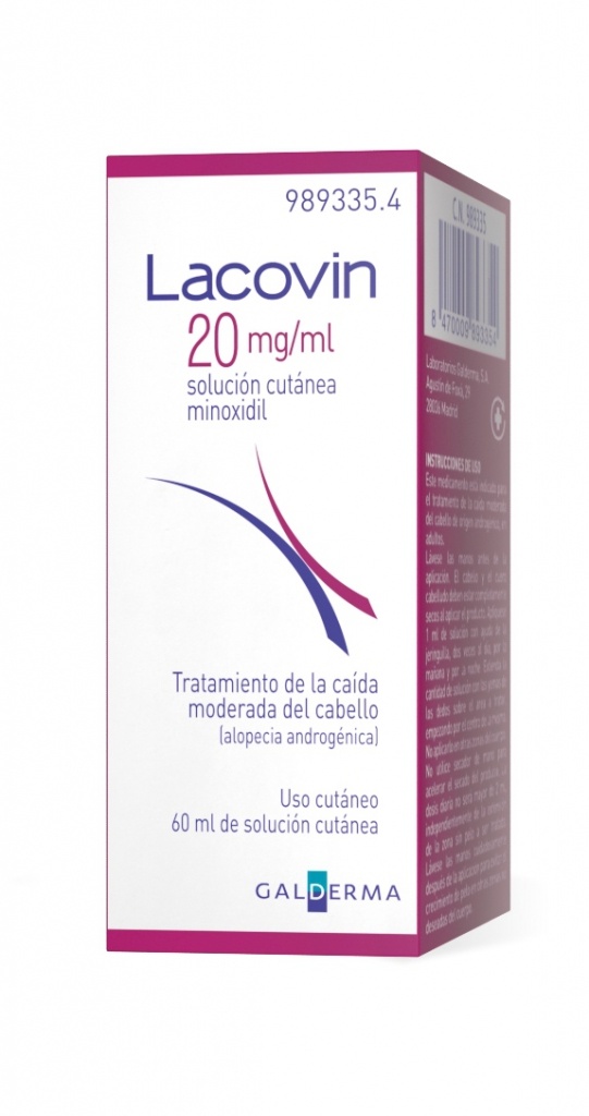 Lacovin 20 mg/ml solución cutánea 60 ml