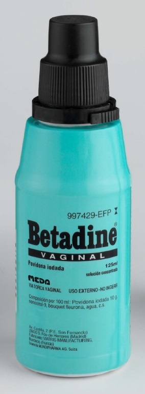 Betadine Vaginal 100 mg/ml solución tópica 125 ml