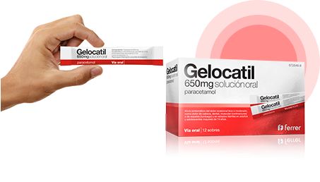 Gelocatil 650 mg solución oral 12 sobres