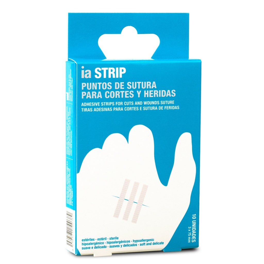 Interapothek Apósitos puntos de sutura 3 x 75 mm 10 u