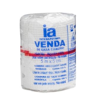 Interapothek Venda cambric hidrofila 5x5 cm