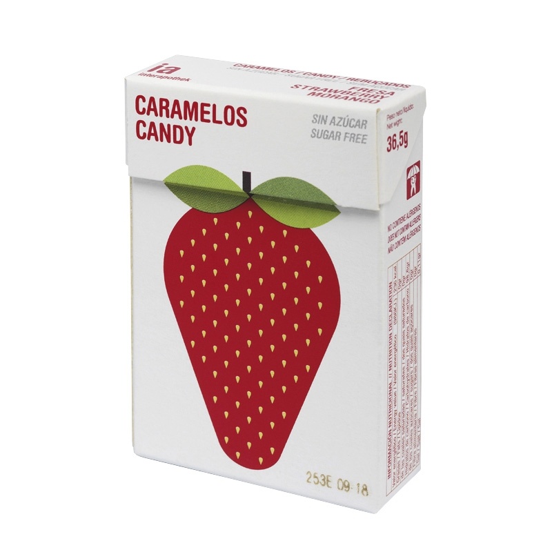 Interapothek Balmelos caramelos sabor fresa cajita sin azúcar