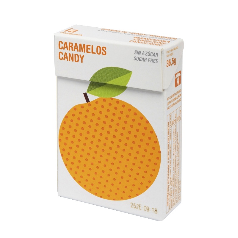 Interapothek Balmelos caramelos sabor mandarina cajita sin azúcar