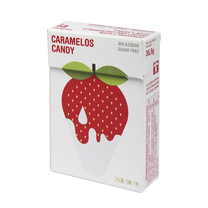 Interapothek Balmelos caramelos sabor nata y fresa cajita sin azúcar