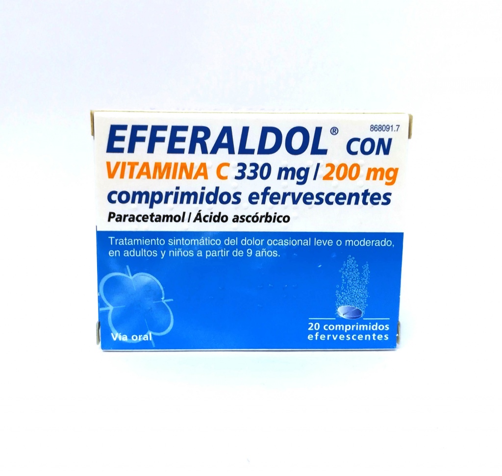 Efferaldol vitamina C 20 comprimidos efervescentes