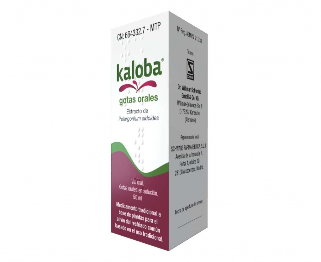 Kaloba 820 mg/ml gotas orales 1 frasco solucion 50 ml