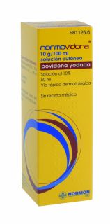 Normovidona 100 mg/ml solución tópica 50 ml