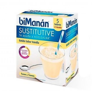 Bimanan Batido Vainilla 55 G X 6 Sobres