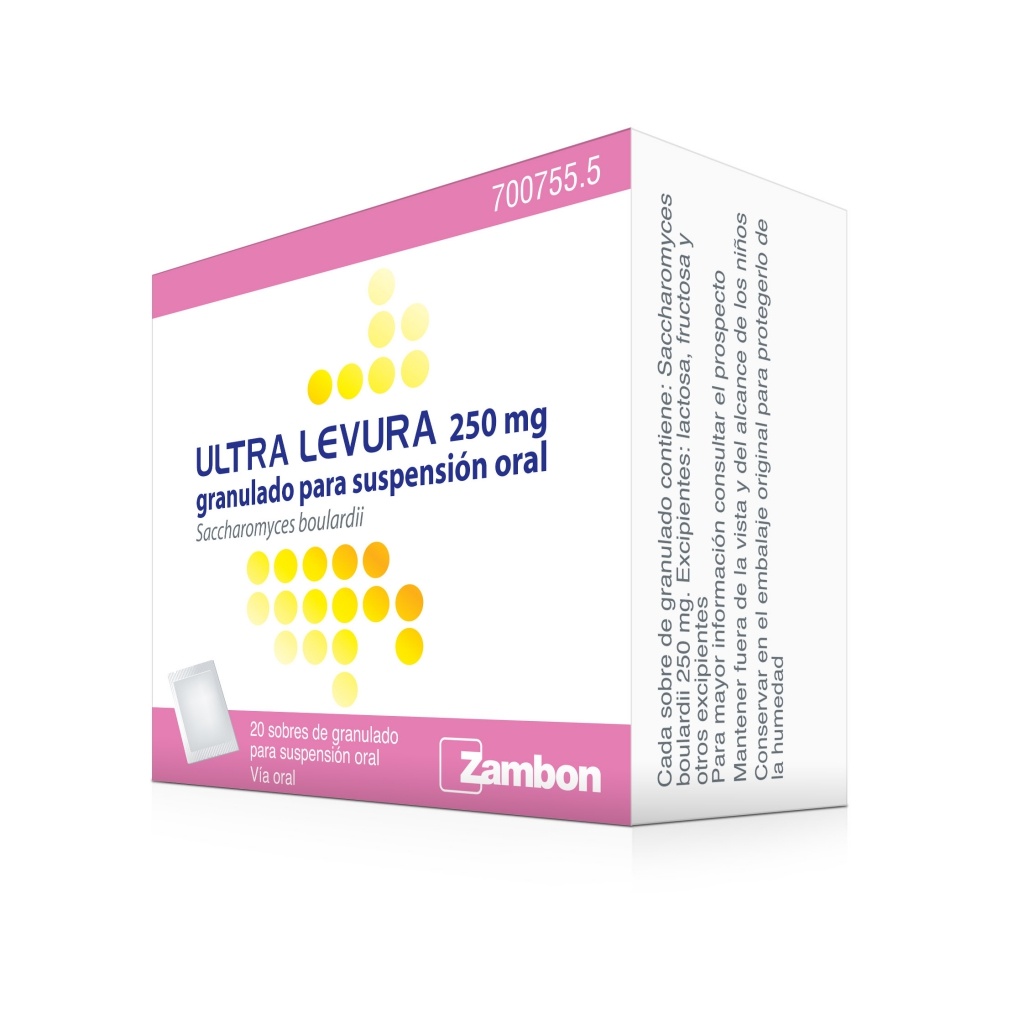 Ultra Levura 250 mg 20 sobres granulado