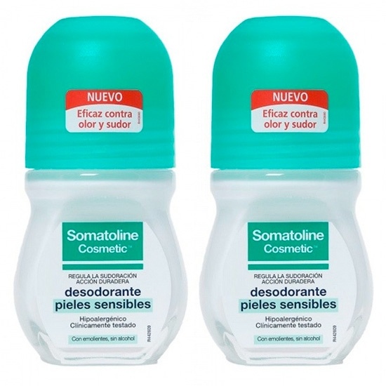 Somatoline Desodorante Piel Sensible Roll-on 2 X 50 Ml