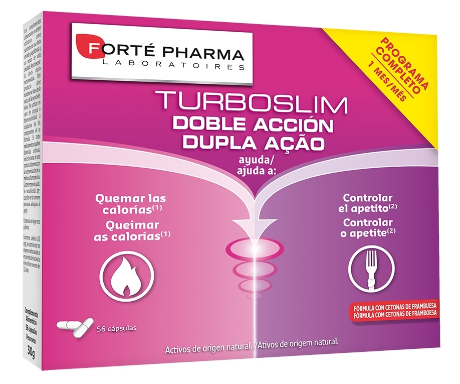 Turboslim Doble Acción 56 Comprimidos
