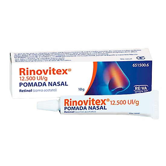 Rinovitex 12500 UI / g pomada nasal