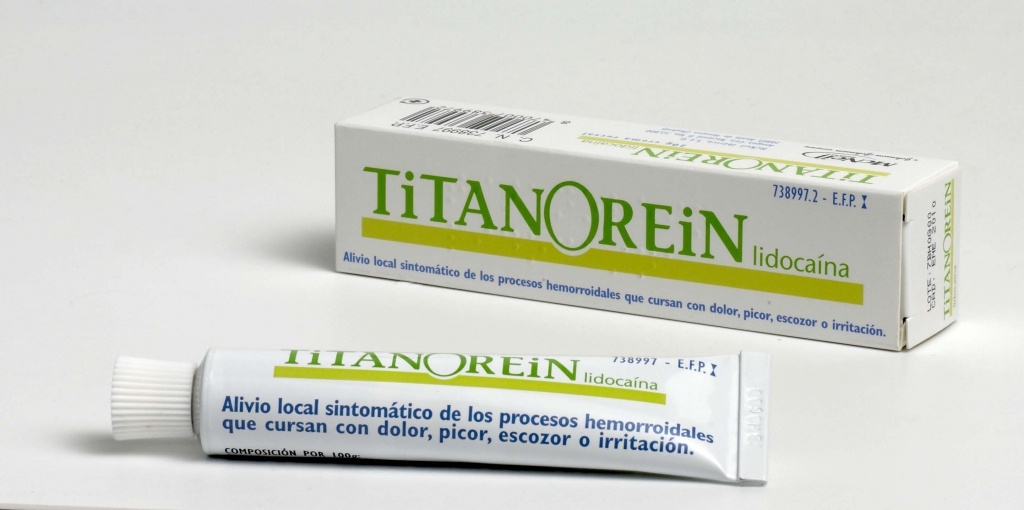 Titanorein lidocaína crema rectal 20 g