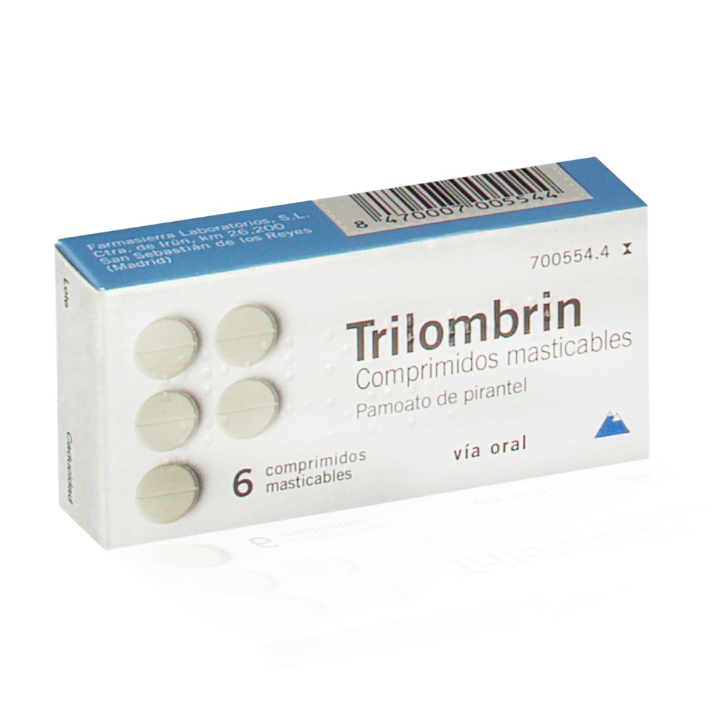 Trilombrin 250 mg 6 comprimidos masticables