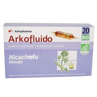 Arkofluido Alcachofa Hinojo 20 Ampollas