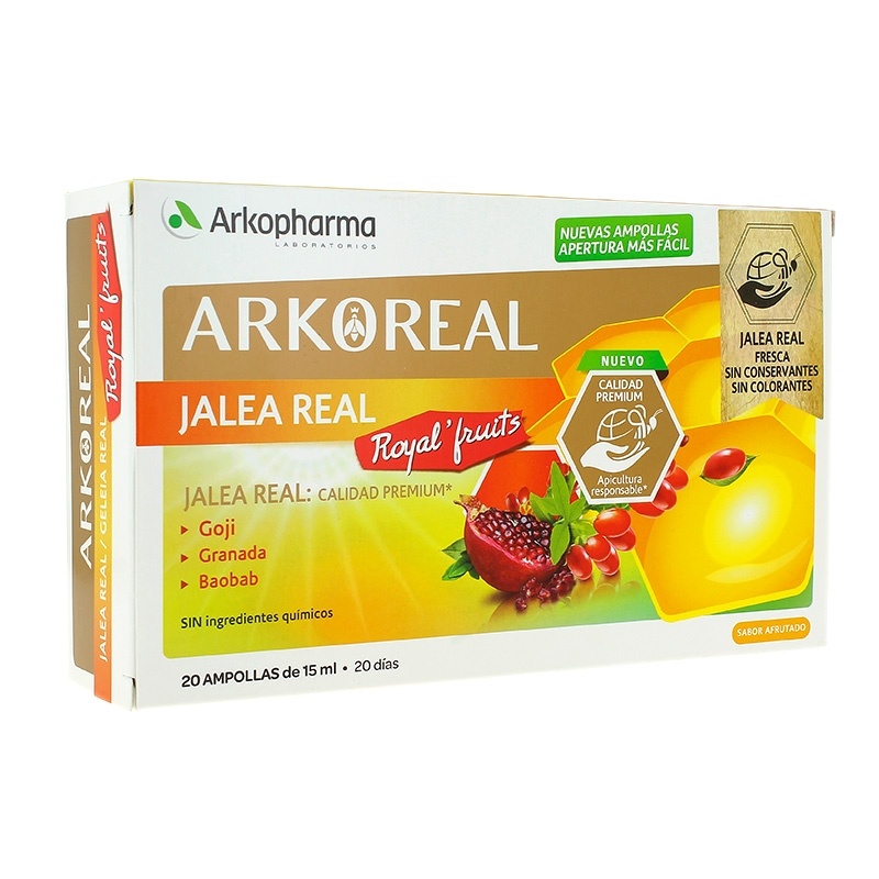 Arkoreal Jalea Real Frutas 20 Ampollas