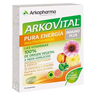 Arkovital Pura Energía Multivitaminas Inmunoplus 30  Comprimidos