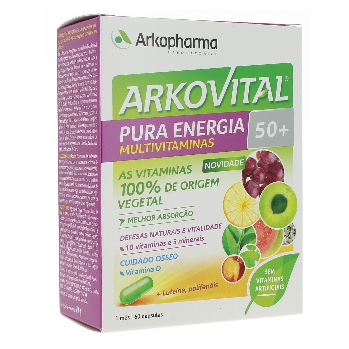 Arkovital Pura Energía Senior 50+ 60 Cápsulas