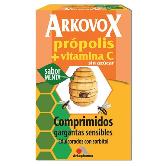 Arkovox Própolis-Vitamina C Sabor Menta 20 Comprimidos