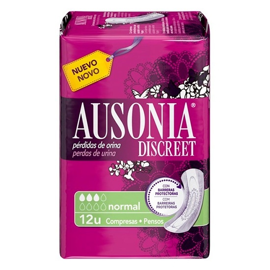 Ausonia Discreet Normal 12 Unidades
