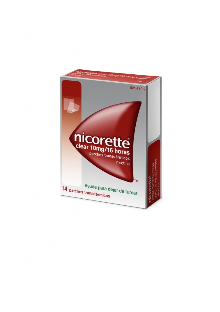 Nicorette Clear 10 mg 14 parches