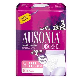 Ausonia Discreet Pants Plus Talla Grande 8 Unidades