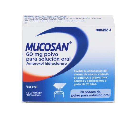 Mucosan 60 mg 20 sobres polvo