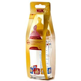 Biberón Nuk Fc Cristal Látex +1M 240 ml