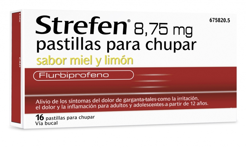 Strefen 8,75 mg 16 pastillas para chupar Miel y Limón