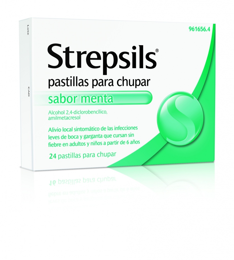 Strepsils menta  24 pastillas para chupar