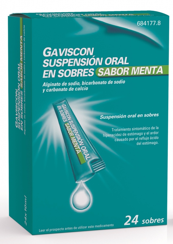 Gaviscon suspensión oral 24 sobres 10 ml