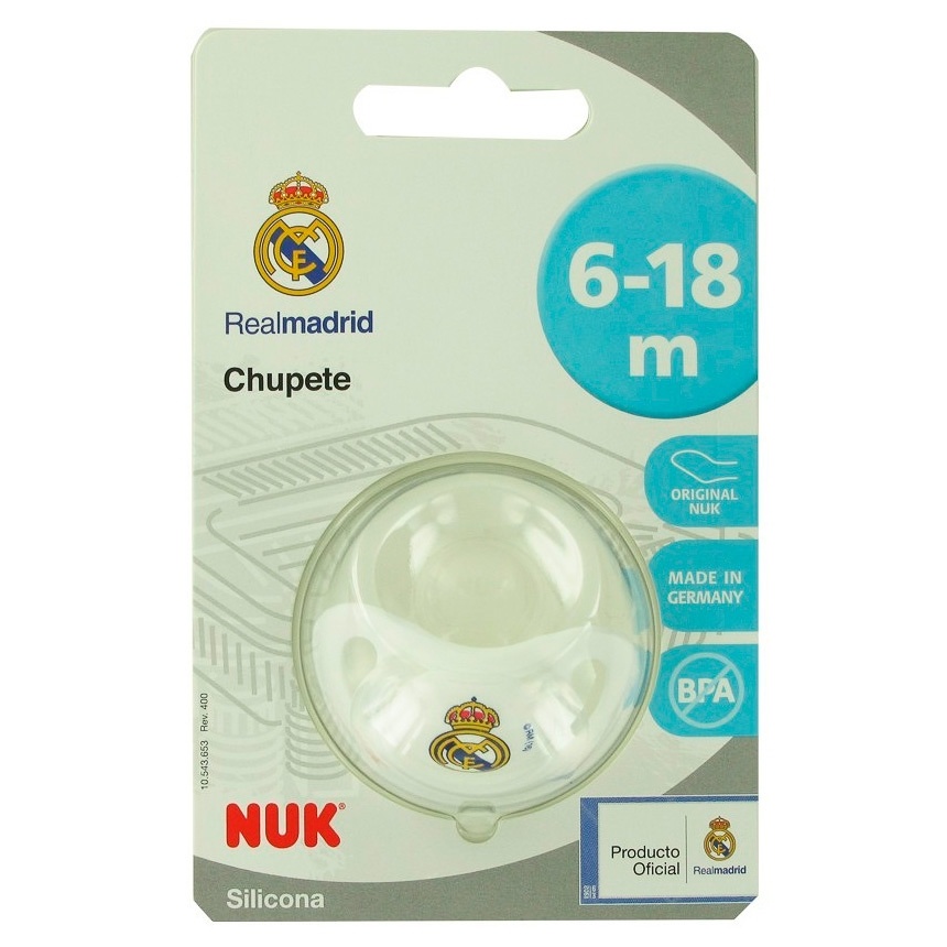 Chupete Nuk Real Madrid Silicona 0-18 M