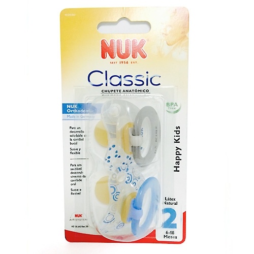 Nuk Chupete Látex Nature 0-6 Meses 2 Unidades