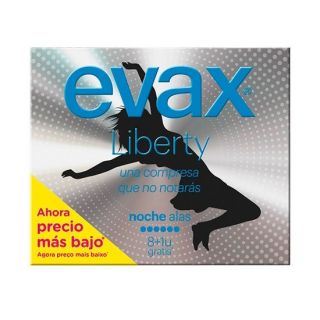 Compresas Evax Liberty Noche Alas 9 Unidades