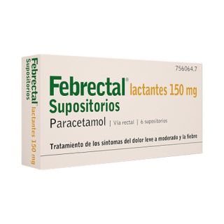 Febrectal 6 supositorios lactantes