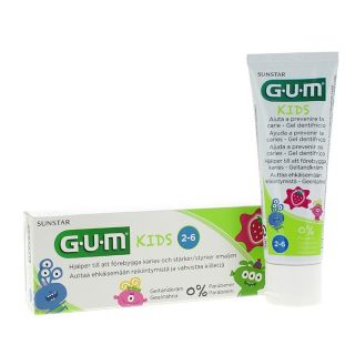 Gum Niños Gel Dental Fresa 2-6 Años 50 Ml