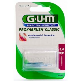 Gum Proxabrush Classic Recambio Cilíndrico 8U