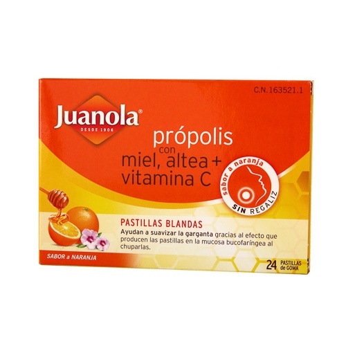 Juanola Própolis Miel-Altea 24 Pastillas
