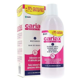 Kin Cariax Gingival Enjuague 500 Ml + 100 Ml