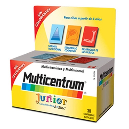 Multicentrum Junior 30 Comprimidos Masticables