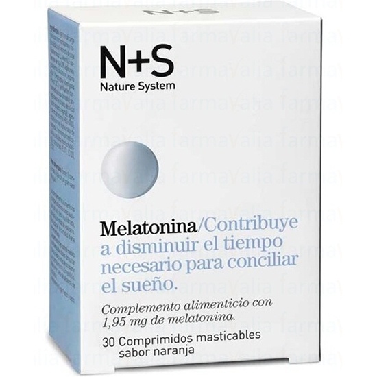 N+S Melatonina 30 Comprimidos Masticable