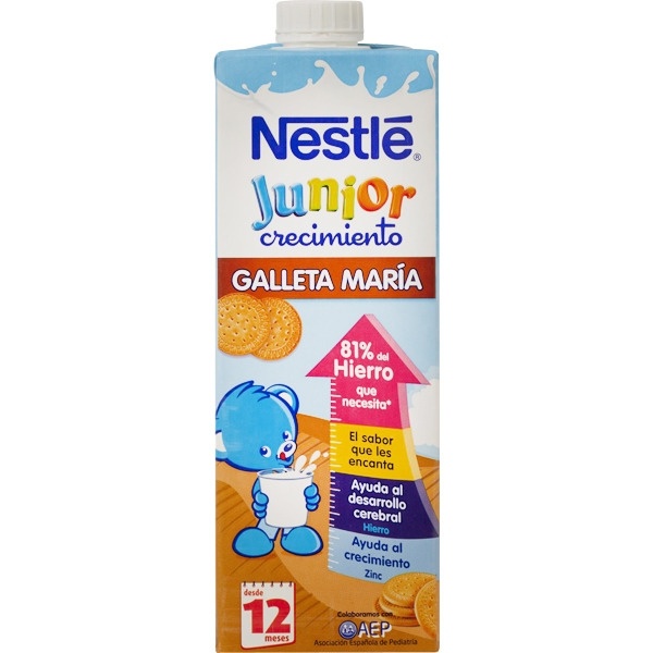 Nestlé Junior Crecimiento Galleta +1 1 L
