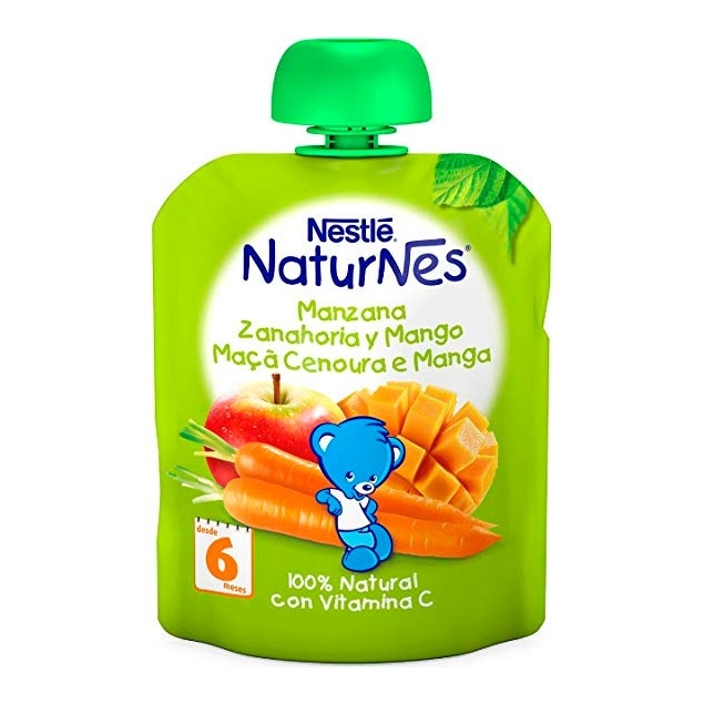 Nestlé Naturnes Manzana, Zanahoria Y Mango 90 G
