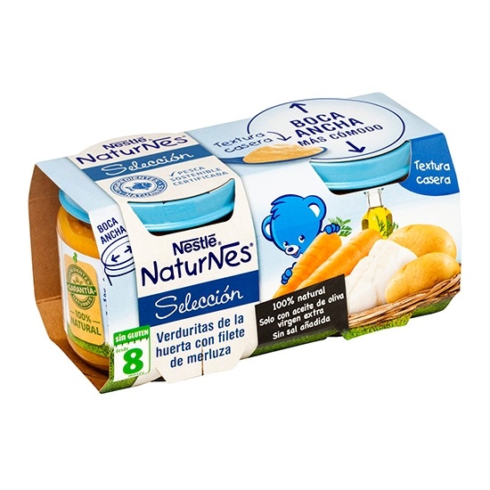 Nestlé Naturnes Verduritas Con Merluza 2 X 200 G