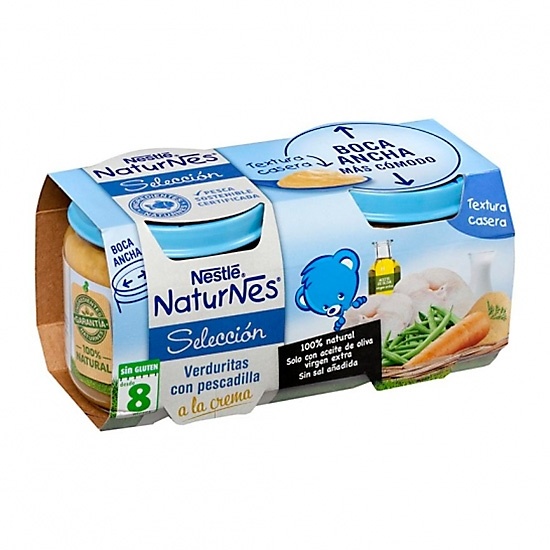 Nestlé Naturnes Verduritas Pescadilla 2 X 200 ml