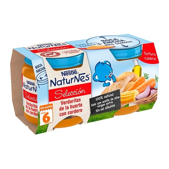 Nestlé Naturnes Verduritas Cordero 2 X 200 g