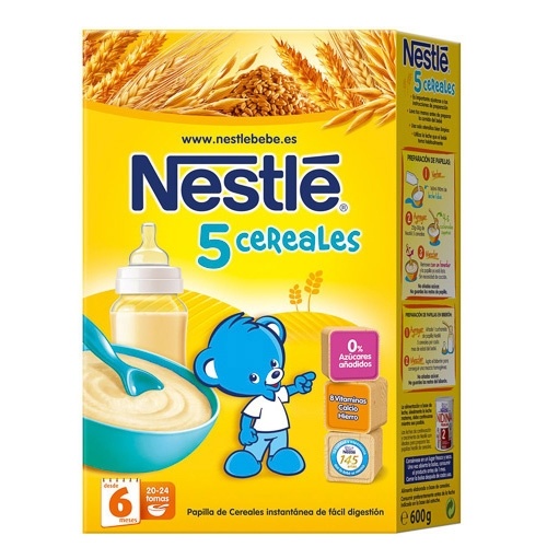 Nestlé Papilla 5 Cereales 600 G