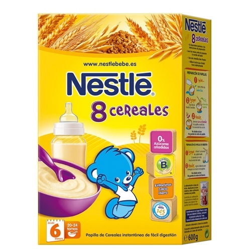Nestlé Papilla 8 Cereales Bifidus 600 G