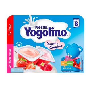 Nestlé Yogolino Cremoso 3 Fresa 3 Frambuesa 6 X 60 g